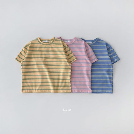 Dsaint 溫柔色系條紋tee (80-148cm)
