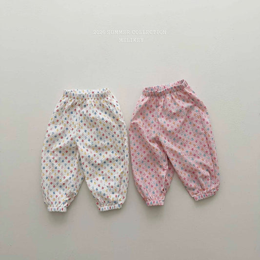 melikey jelly flower jogger pants (~80-140cm)
