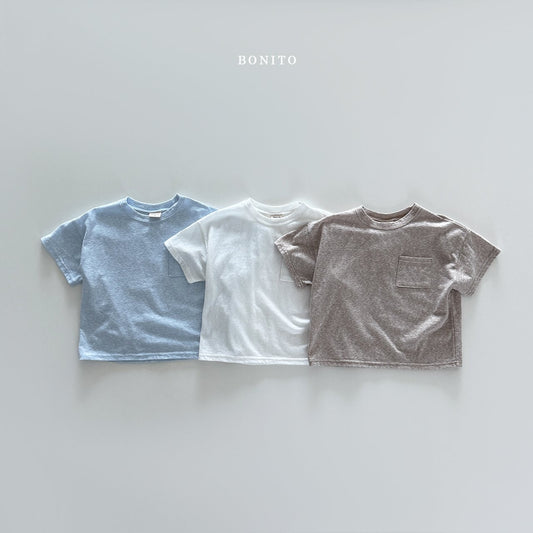 bonito slab pocket tee (70-140cm)