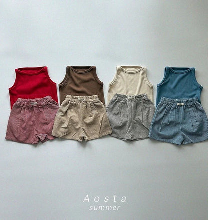 Aosta everyday sleeveless tee (~70-115cm)