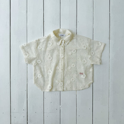 ELLYMOLLY flower resort shirt (90-145cm)