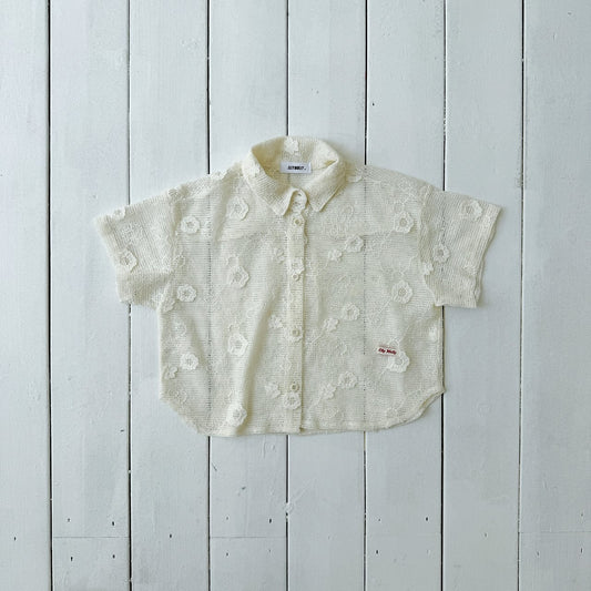 ELLYMOLLY flower resort shirt (90-145cm)