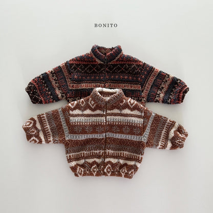 Bonito nordic tumble zip-up (~80-140cm)