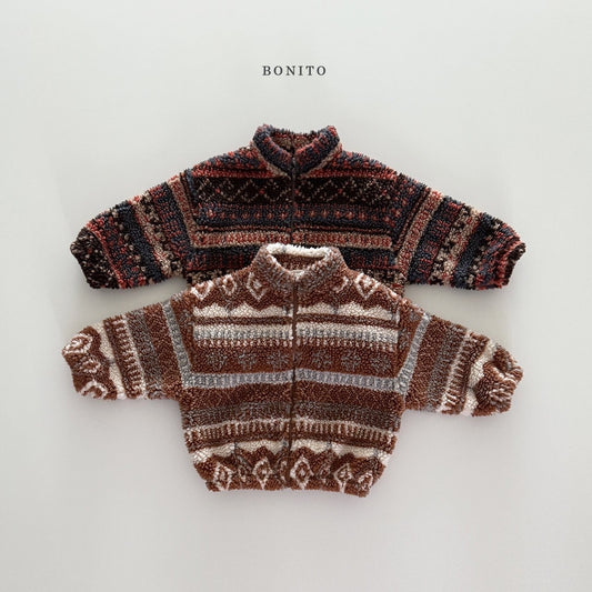 Bonito nordic tumble zip-up (~80-140cm)