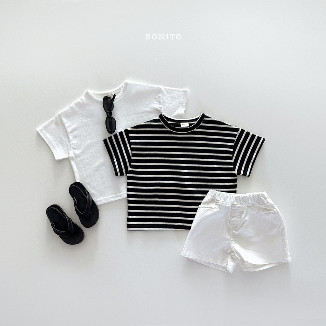 bonito 1+1 short sleeve t-shirt(70-140cm)