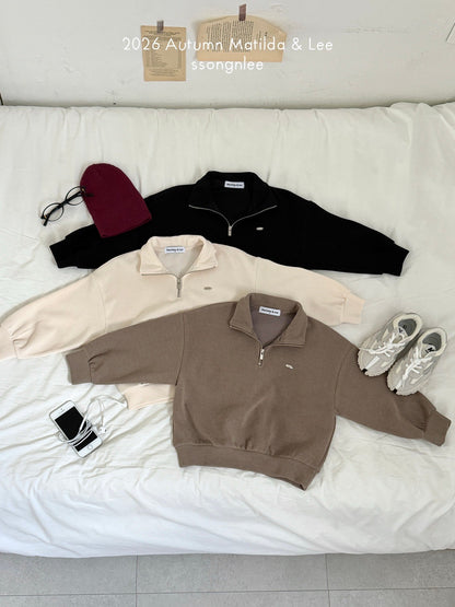 matilda&lee half zip up knit (85-165cm)