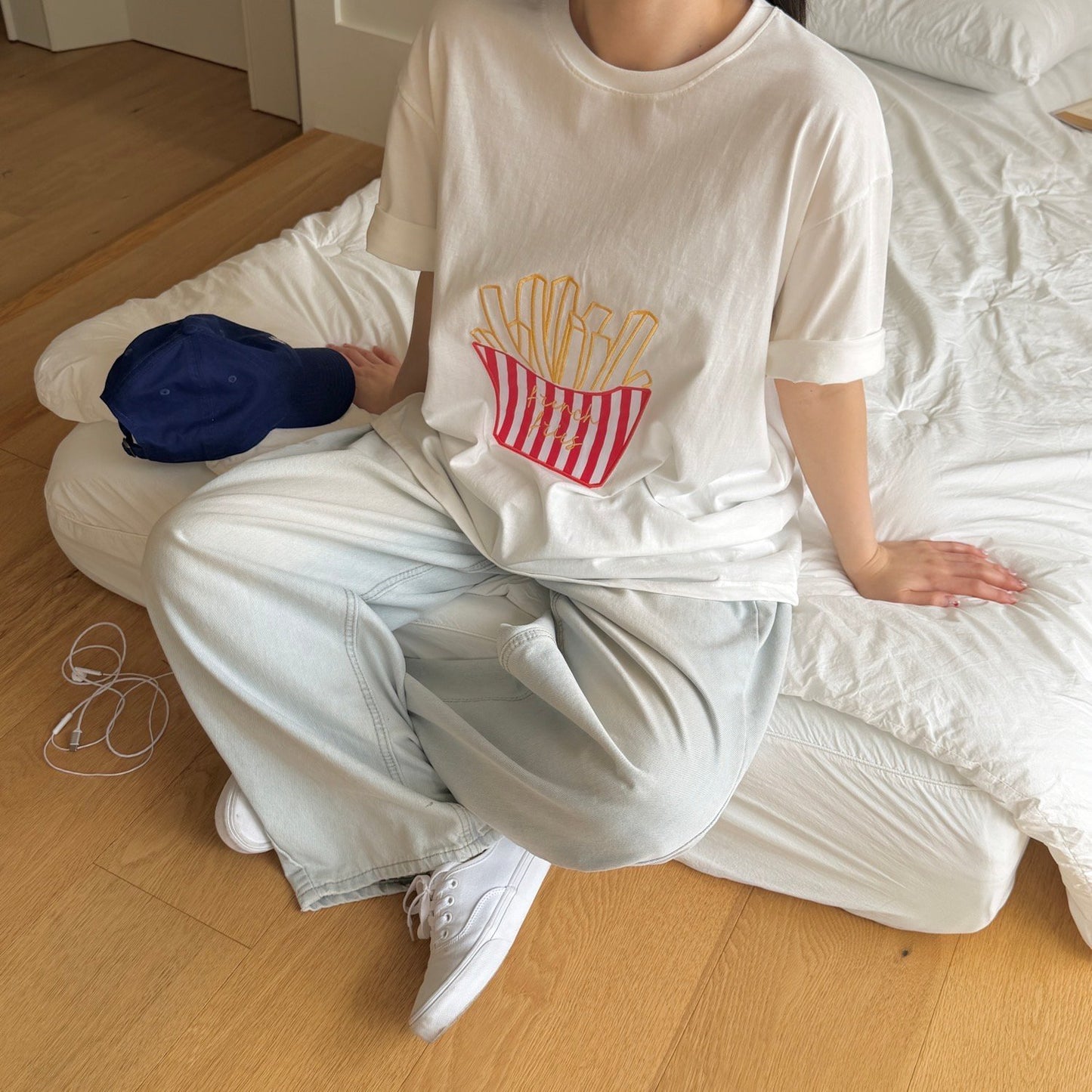 ninibello french fries short sleeve t-shirt(adult)