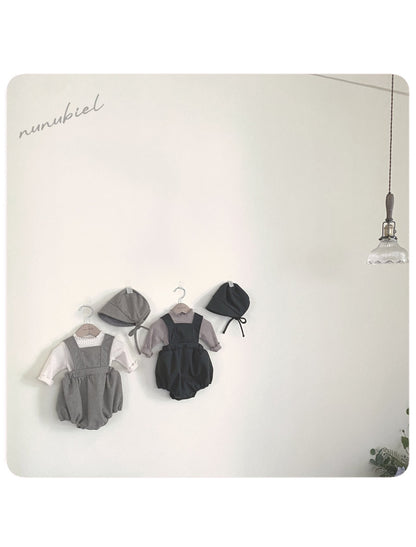 nunubiel accordion romper&bonnet (3-18m)