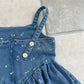 ELLYMOLLY denim flower big pocket ops (90-145cm)