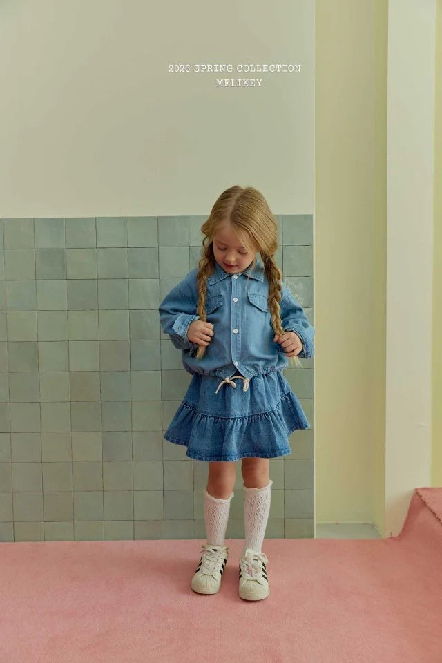 melikey denim frill SK (~80-140cm)