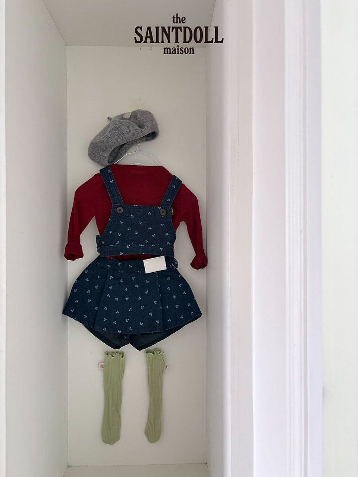 saintdoll cherry jean skirt (90-150cm)