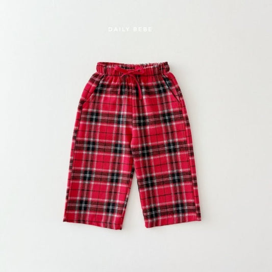 Dailybebe merry check pants (75-140cm)