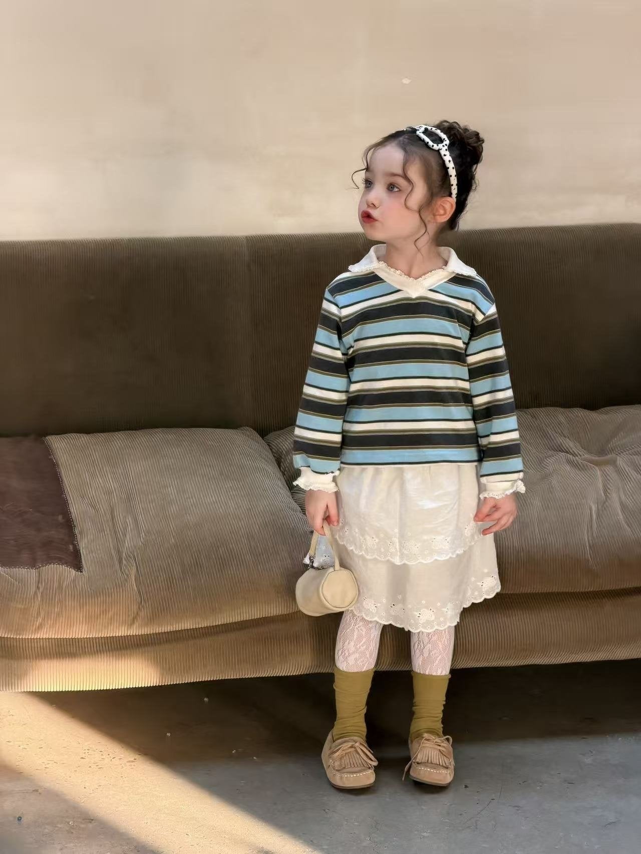 aiai sugar stripe t-shirt (95-140cm)