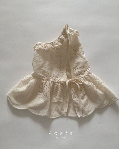 Aosta Lace Cotton Blouse