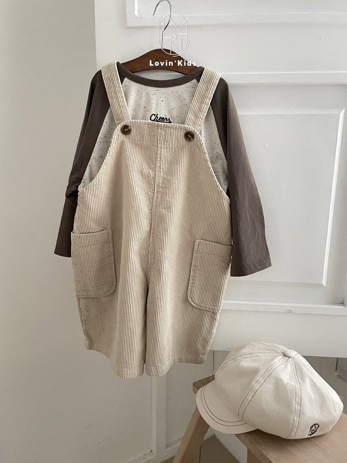 lovin corduroy suspender 6part pants (80-125cm)