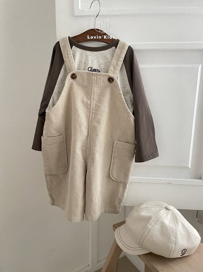 lovin corduroy suspender 6part pants (80-125cm)