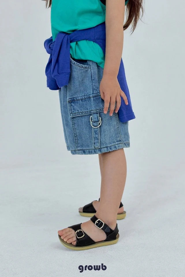 Growb Vintage Cargo Denim Shorts (90-155cm)