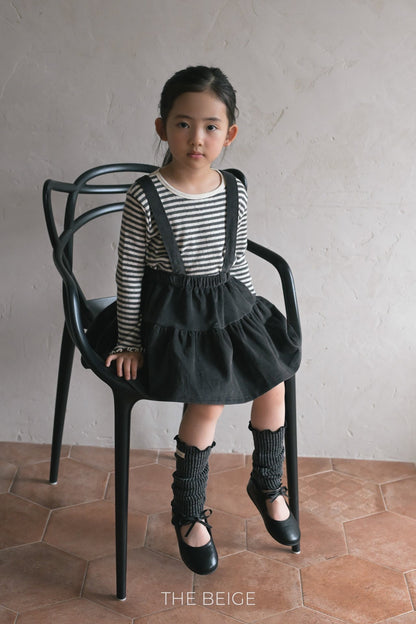 the beige suspender cancan skirt (80-120cm)