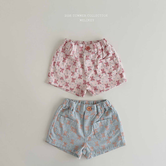 melikey colored ribbon shorts (~80-140cm)