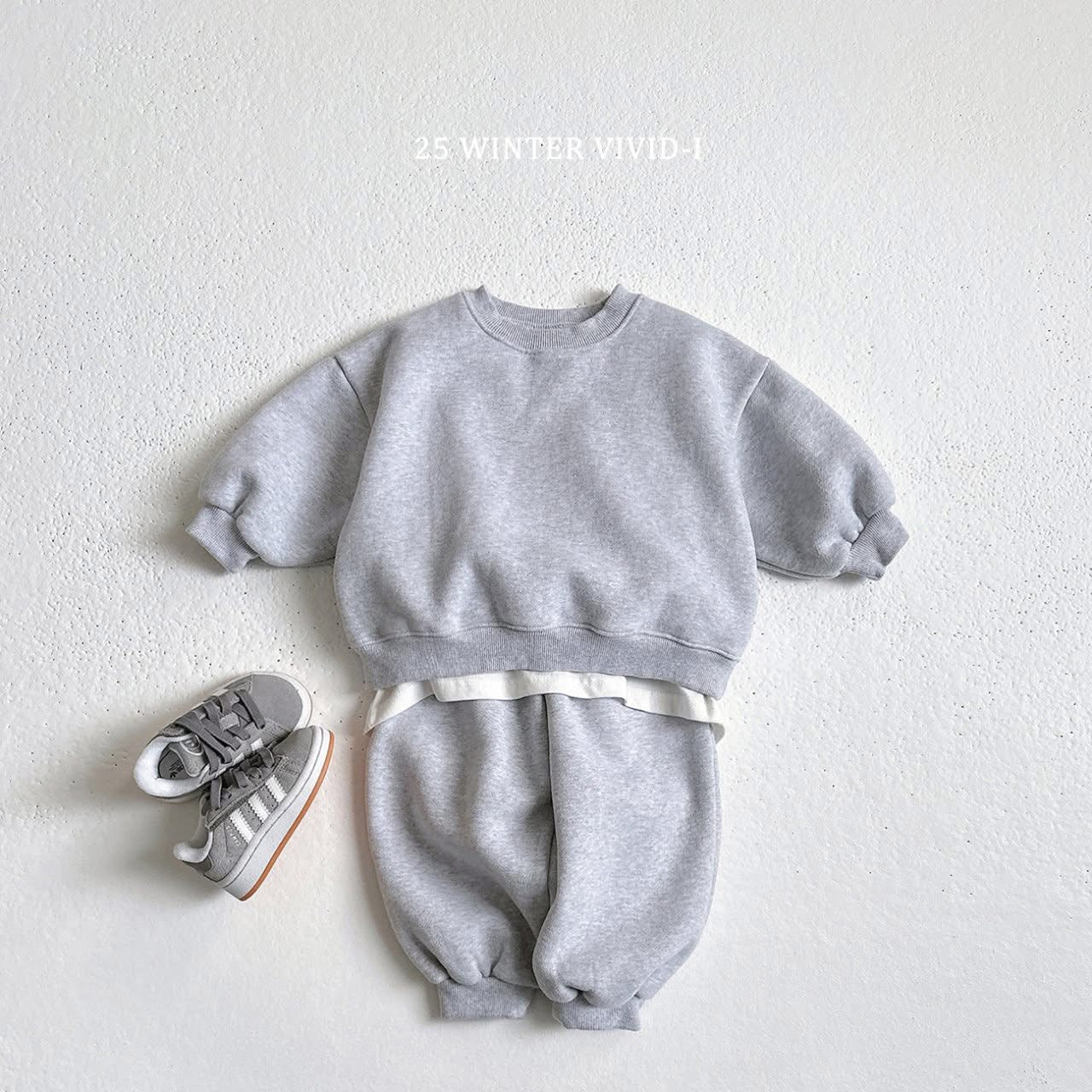 Vivid 素色圓領套裝 (75-135cm)