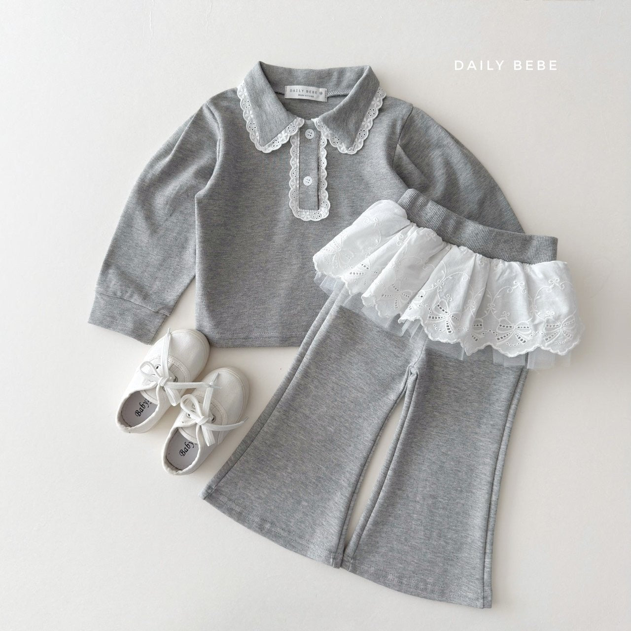 DAILYBEBE lace flare pants (75-145cm)