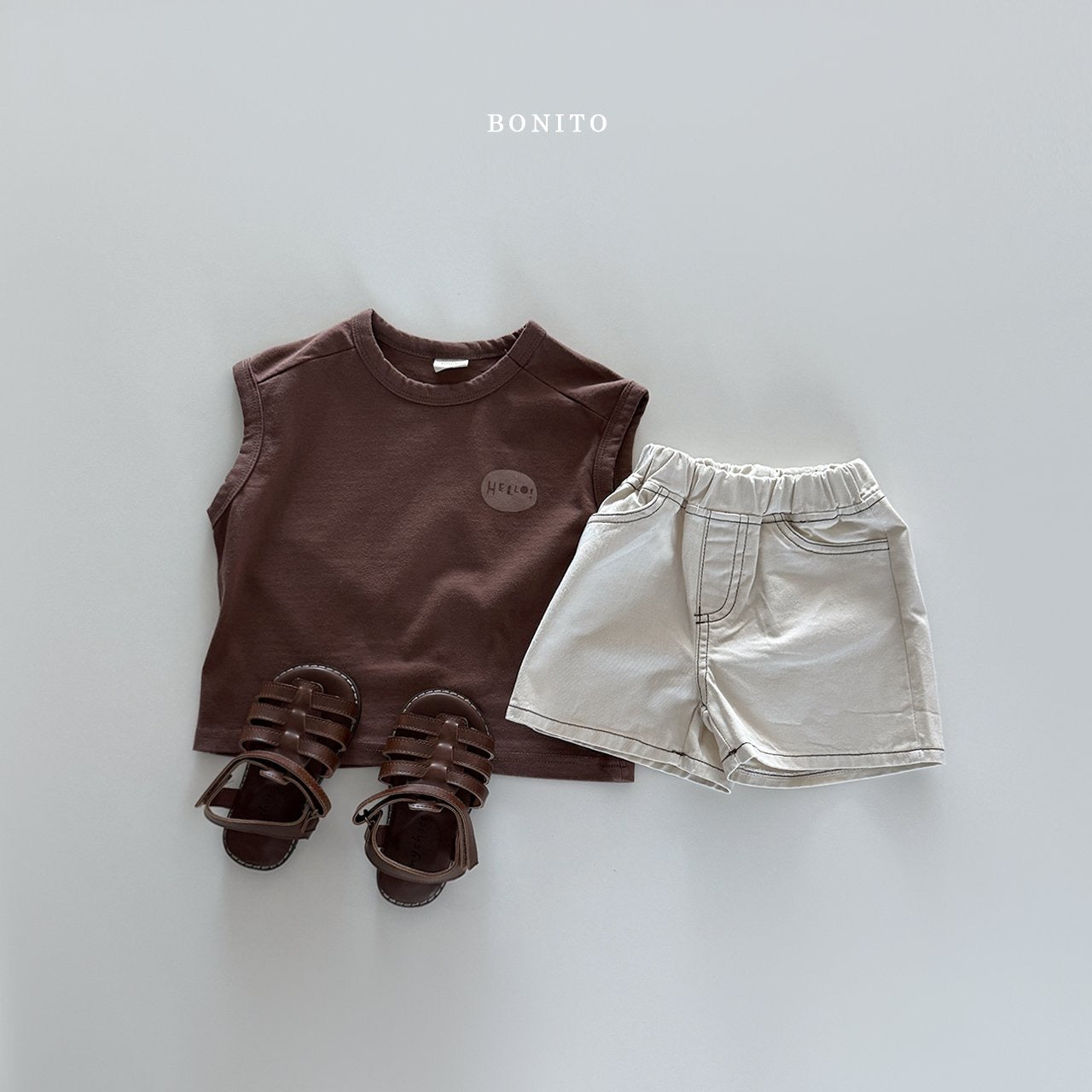 bonito hello tank top (70-140cm)
