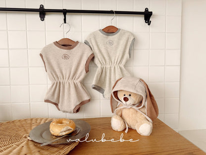 valubebe croffle color block suit (6-18m)