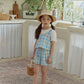 melikey bread and check shorts (80-140cm)