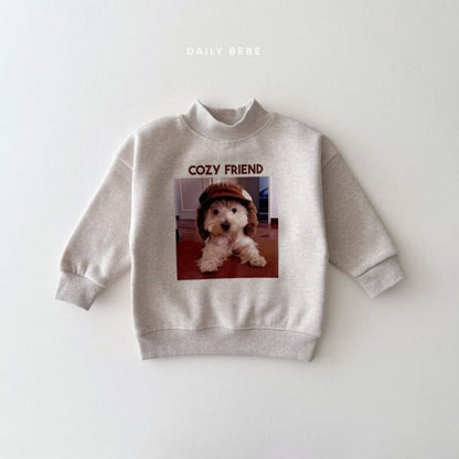 Dailybebe puppy half moon sweatshirt (75-140cm)