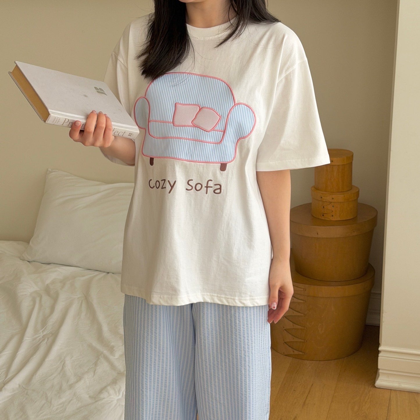 ninibello cozy sofa short sleeve t-shirt(adult)