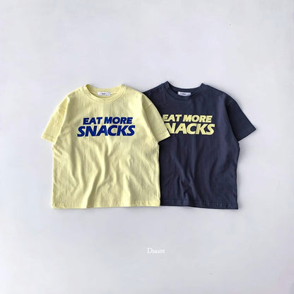 Dsaint eat more snacks tee (80-148cm)