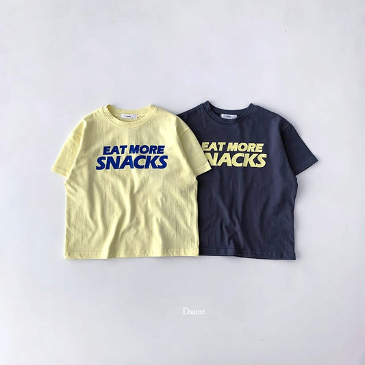 Dsaint eat more snacks tee (80-148cm)