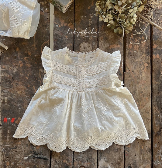 hibyebebe daisy lace vest (75-90cm)