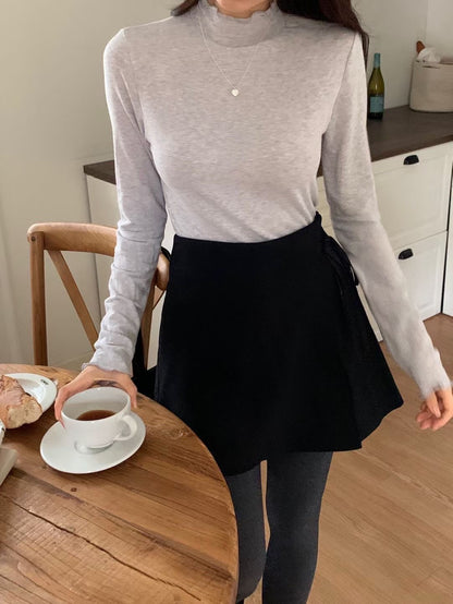 木耳邊素色上衣 *共5色