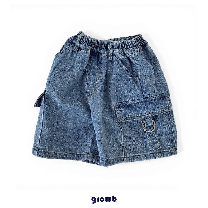 Growb Vintage Cargo Denim Shorts (90-155cm)