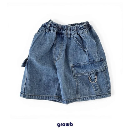 Growb Vintage Cargo Denim Shorts (90-155cm)