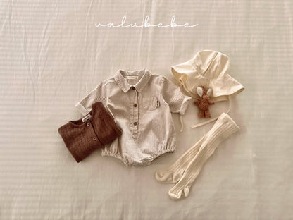 valubebe stripe shirt suit (6-18m)