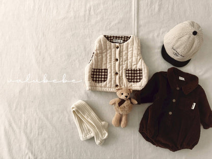 Valubebe 燈芯絨兔兔小標包屁衣 (3-18m)