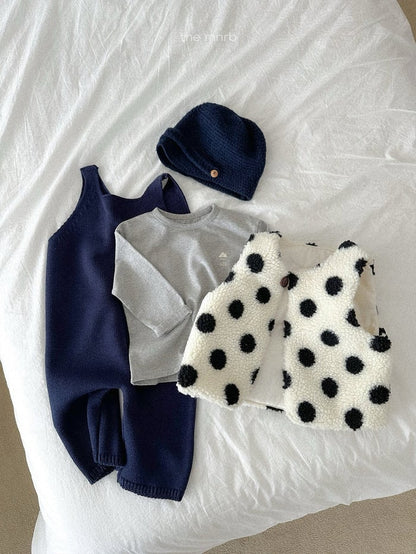 minirobe teddy knit overall (70-110cm)