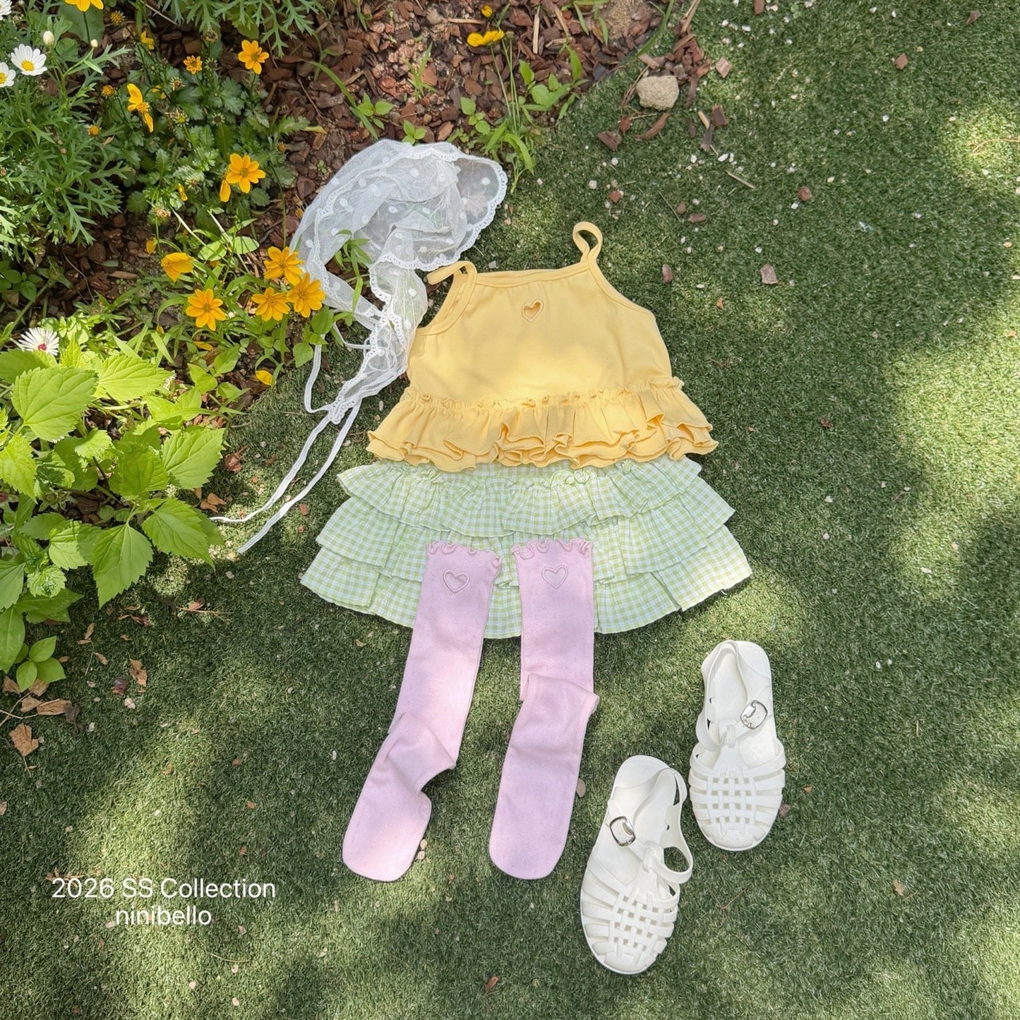 ninibello sweet tiered skirt (80-130cm)