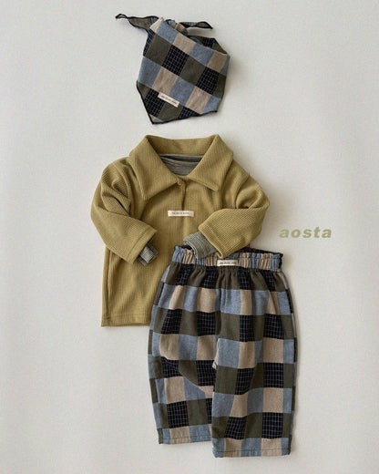 Aosta patchwork scarf