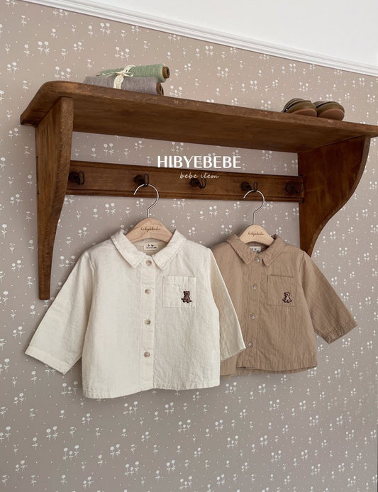 hibyebebe must have bear collar shirt (75-100cm)