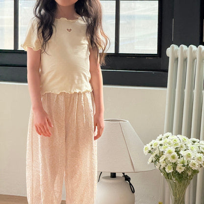 ninibello dot heart punching tee (80-130cm)