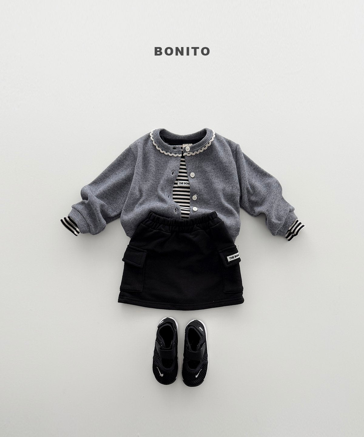 bonito series rib tee (~80-140cm)