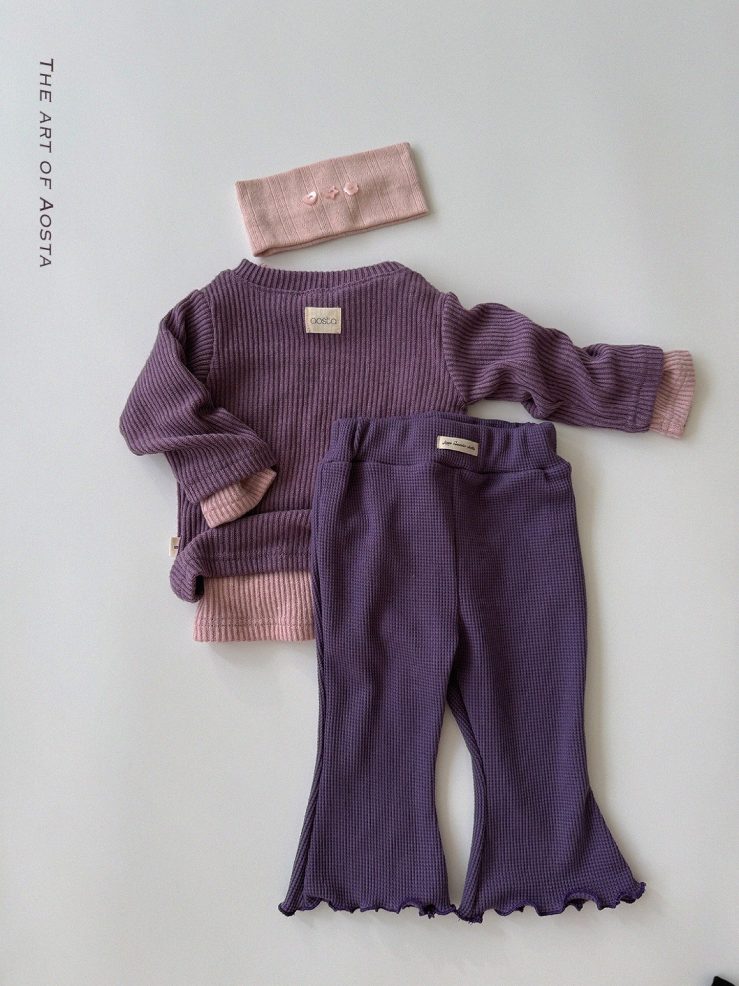 Aosta jelly waffle pants (~70-115cm)