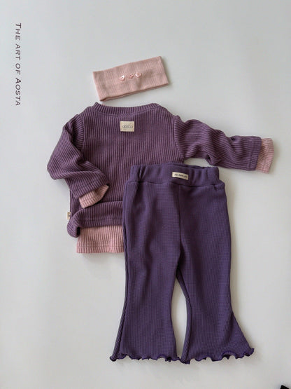 Aosta jelly waffle pants (~70-115cm)