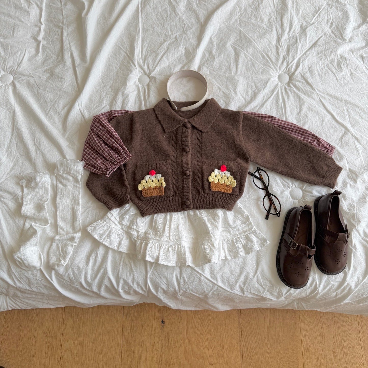 ninibello cupcake knit cardigan (90-125cm)