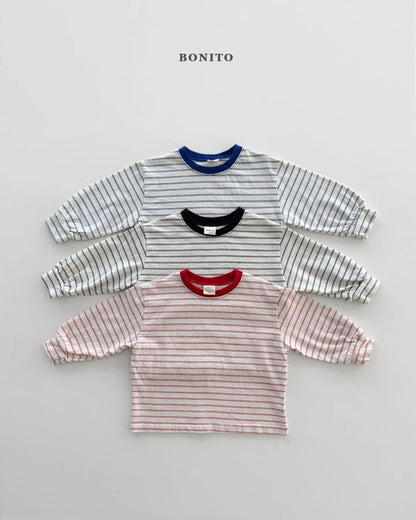 Bonito Stripe Ribbed T (~80-140cm)