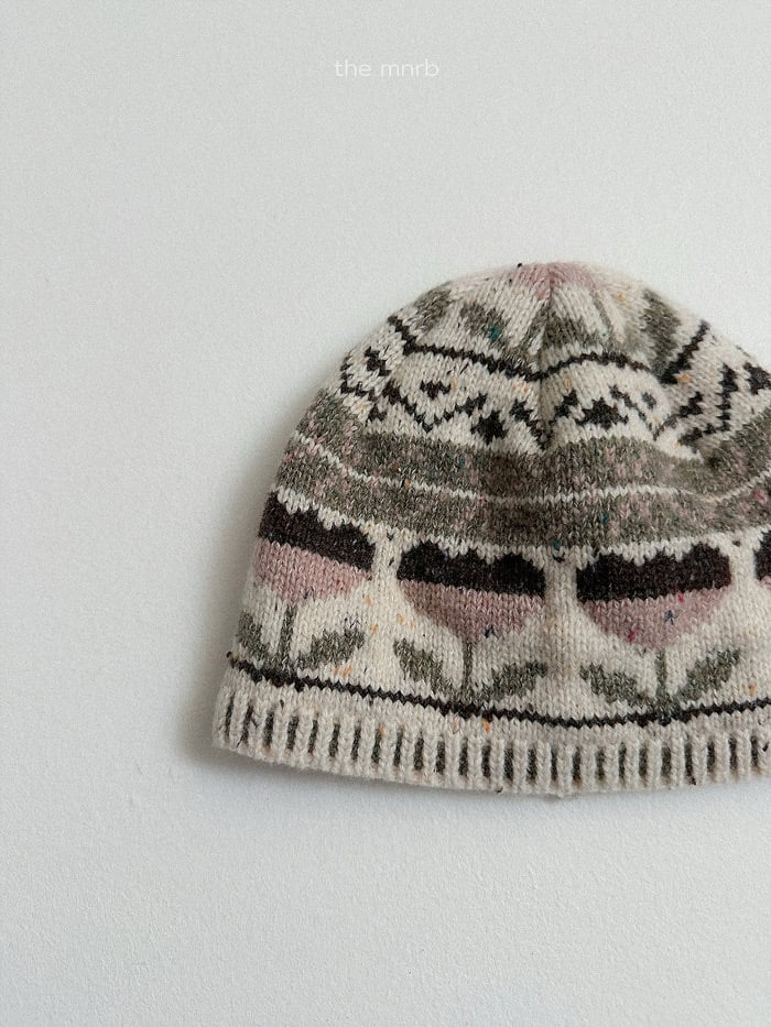 minirobe flower jagard beanie