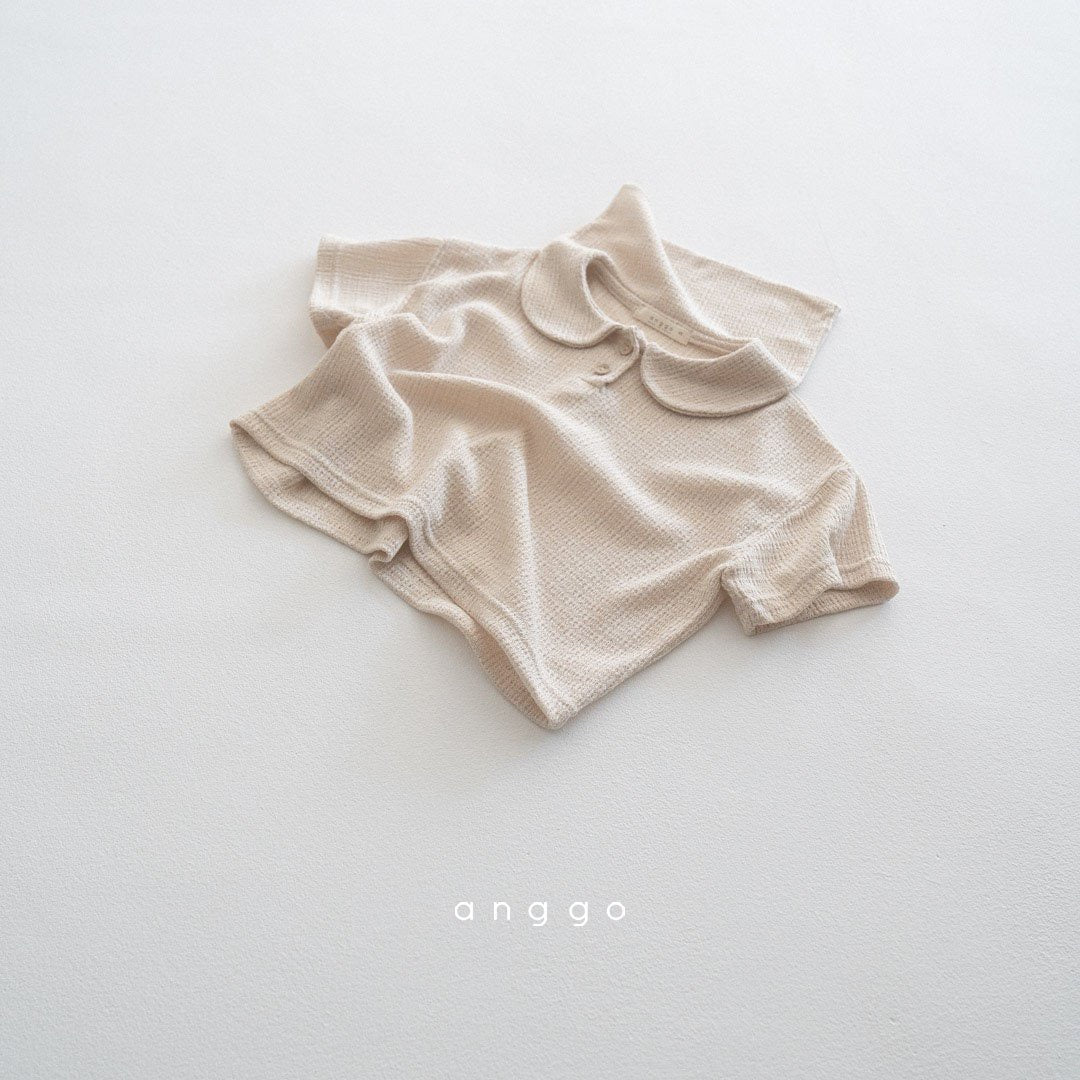 anggo wafer collar t-shirt (80-120cm)